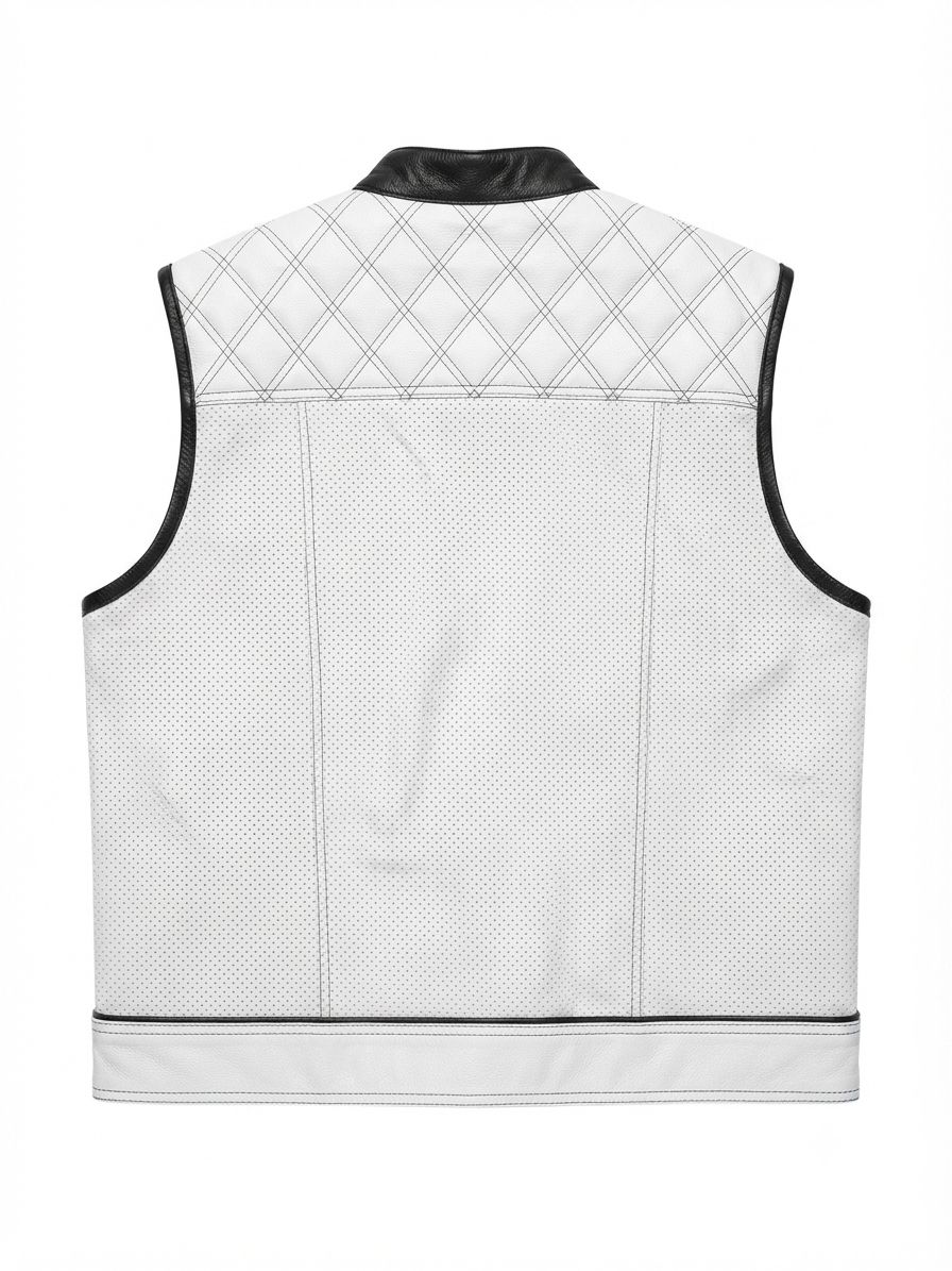 The Zenith Perforated Leather Vest