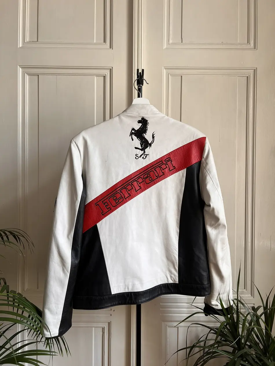 Ferrari Formula 1 World Championship Leather Racing Jacket