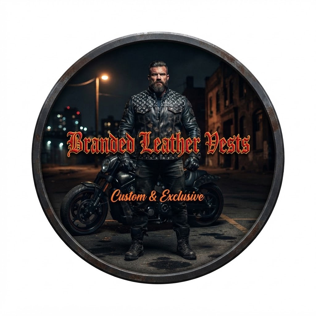 Branded Leather Vests