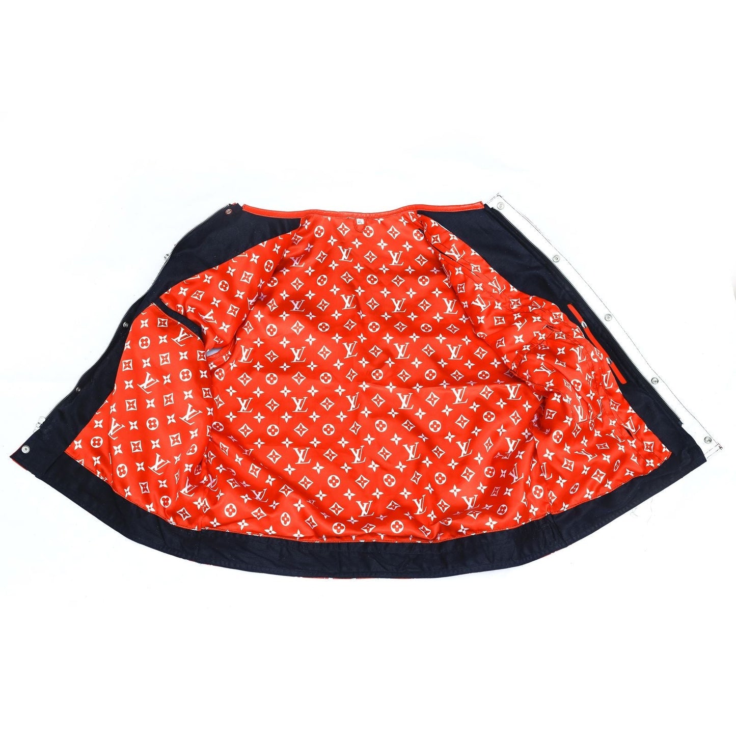 Lo*uis Vuit**n
 Red & White perforated Leather Vest