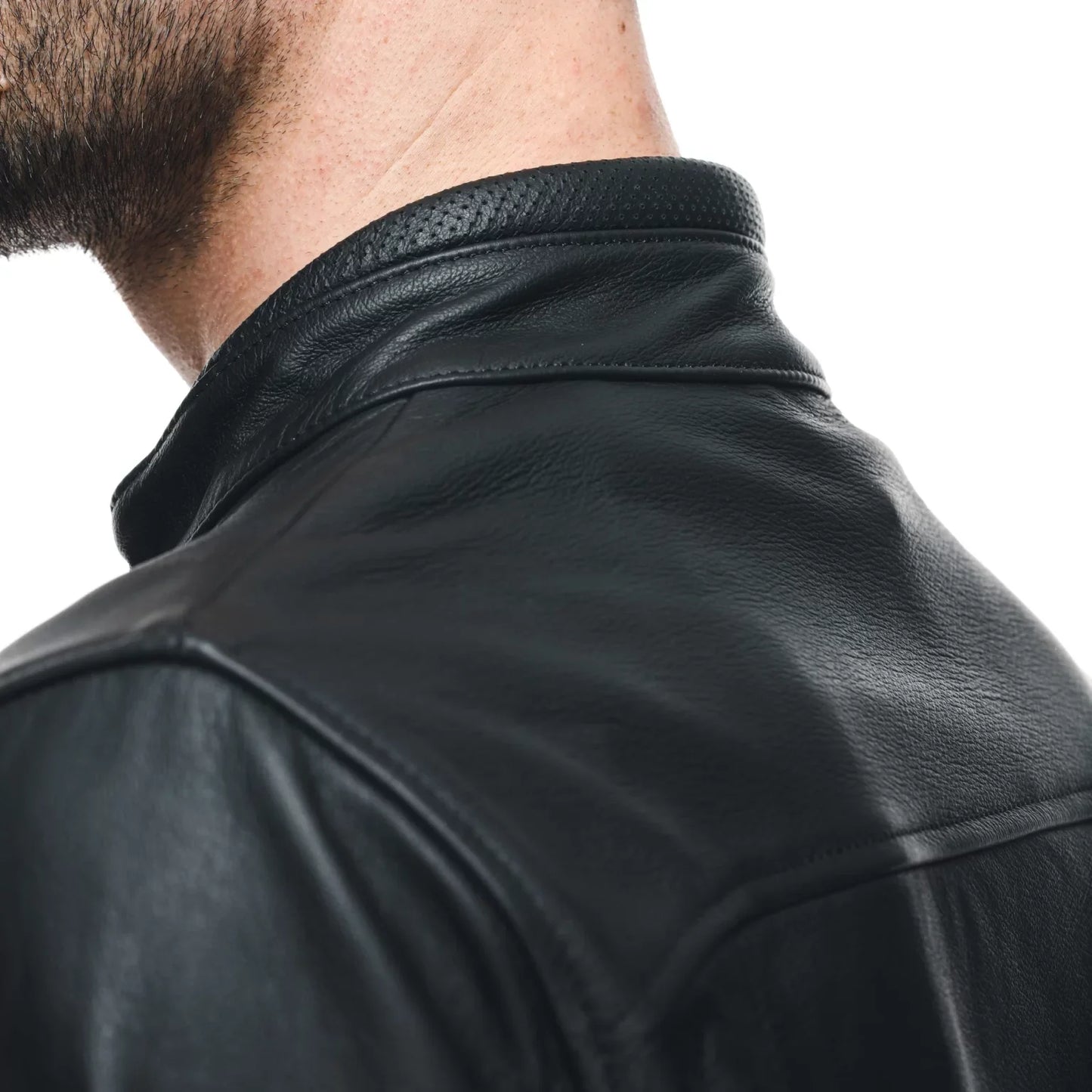 Dainese Fulcro Men’s Black Leather Motorcycle Jacket