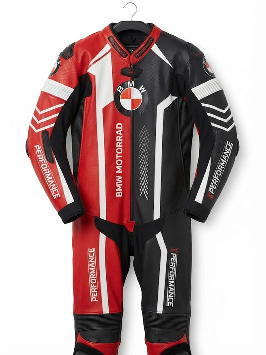 BMW motorcycle one piece racing leather suit