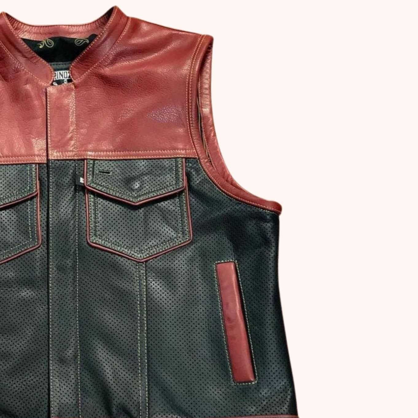 Motorcycle vest with conceal-carry pockets