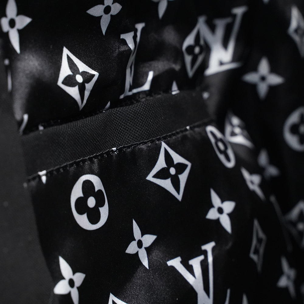 Black leather vest with YKK zippers