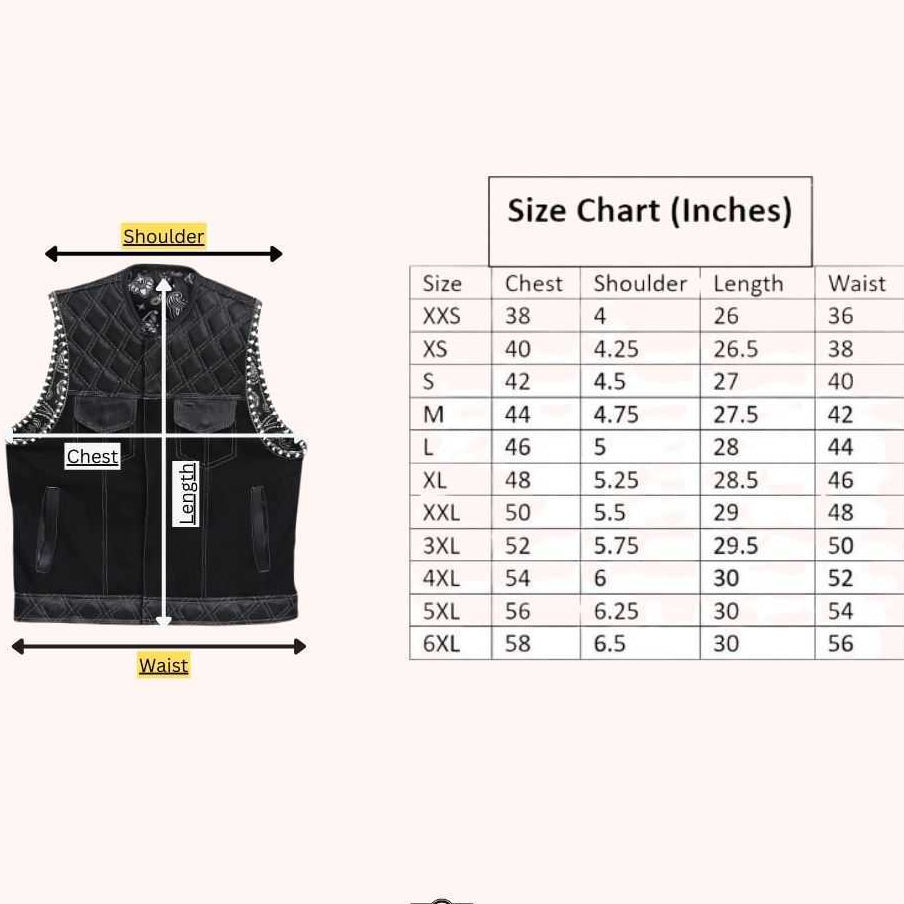 Men's canvas riding vest detail