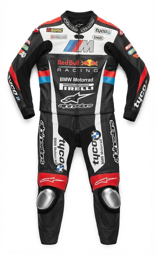BMW Custom Leather Motorcycle Racing Suit – Tailored Protection & Performance