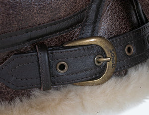 Men's aviator shearling jacket