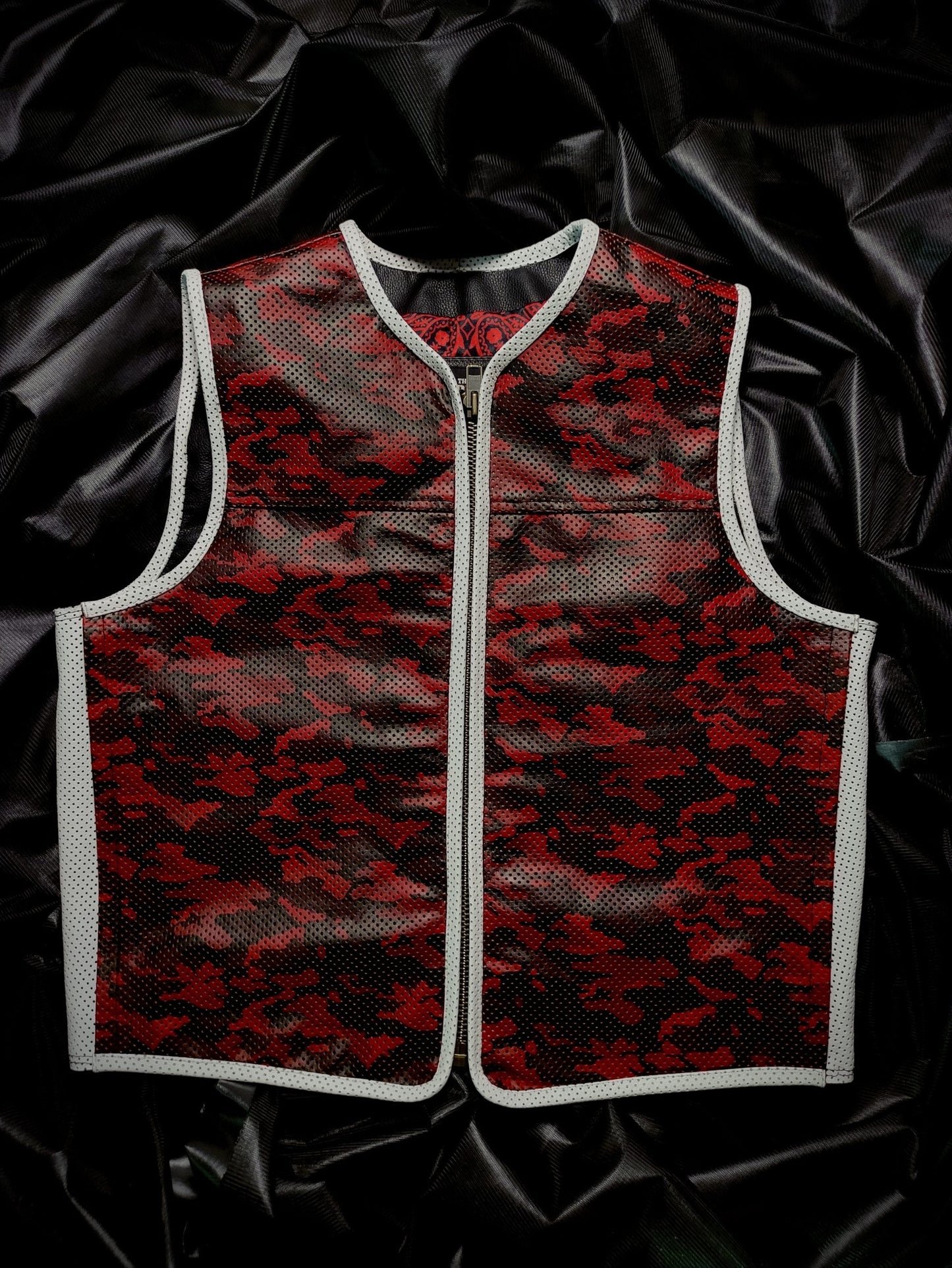 Blood red camo euro cut