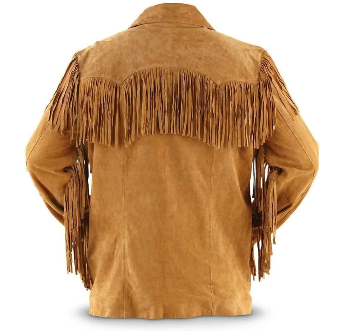 Suede Western jacket with fringe for horse riding