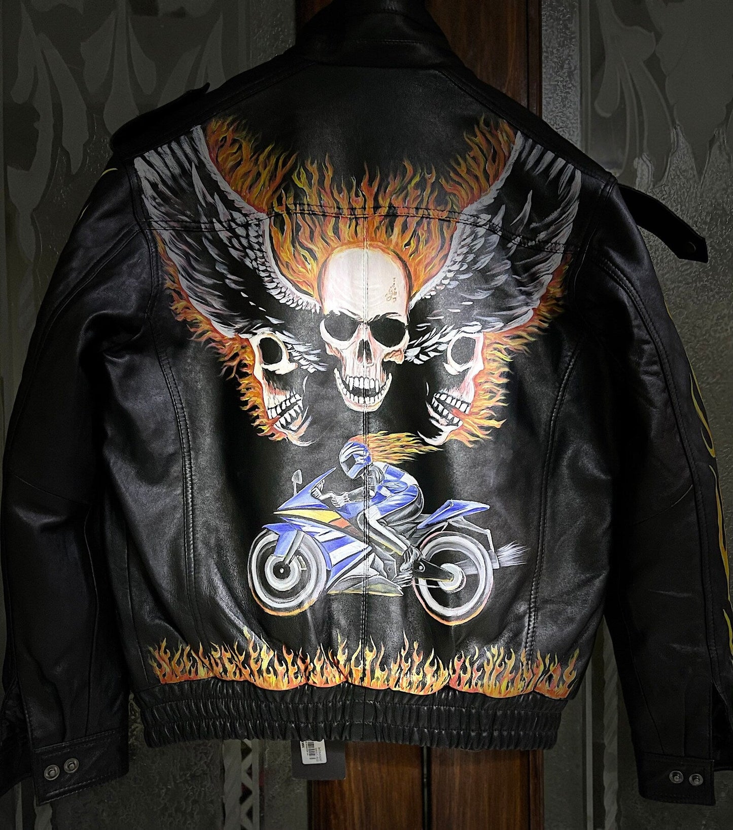 Leather Jackets, Mens Jacket, Motorbike Leather Mens Jacket, Biker Printed Jacket, Sheep Leather Original Leather Jacket, Coat2