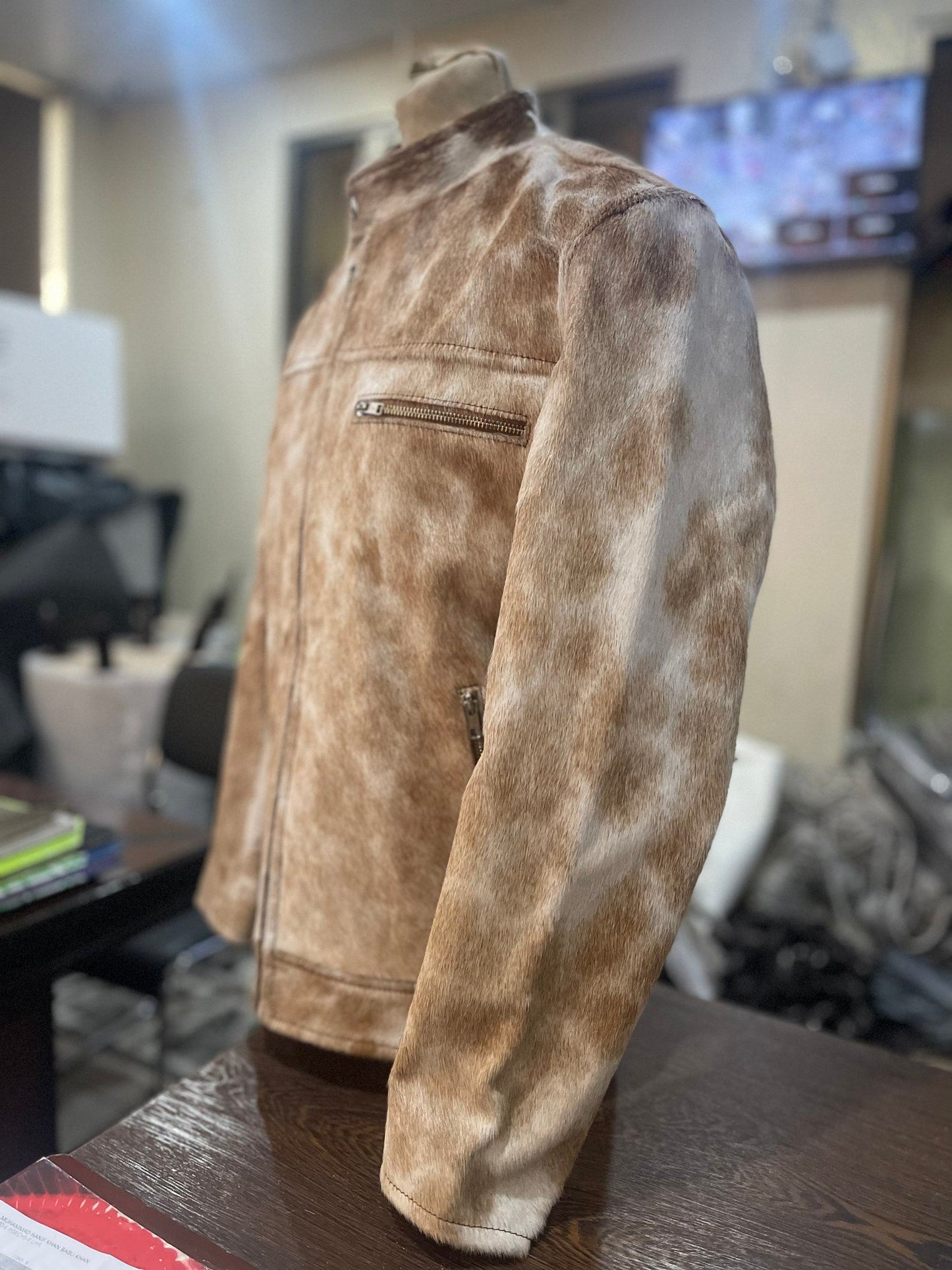 Leather Original Jacket Men's and Cowhide Motorbike Jacket, Black Leather Jacket, Lamb Leather Jacket, Handmade Jacket, Vintage