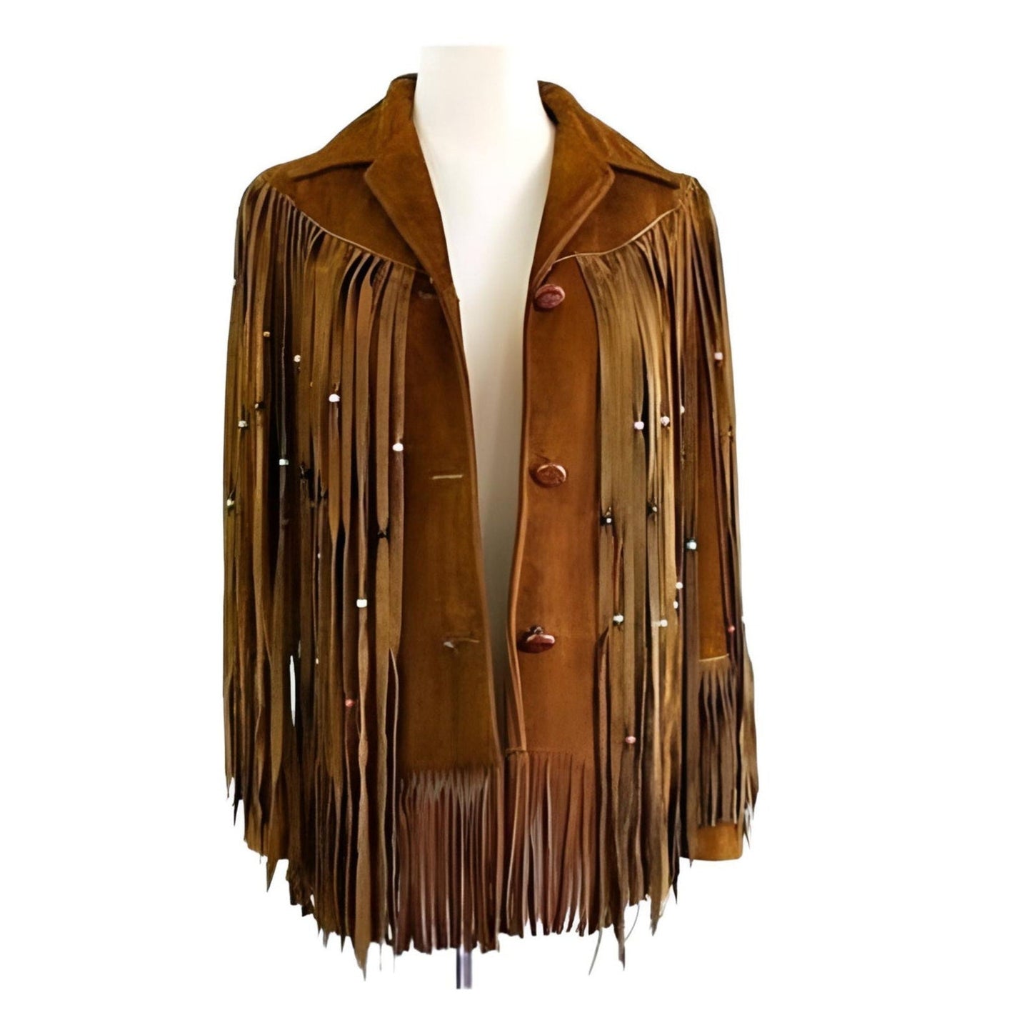 Handmade Fringe Suede Women's Jacket, Fringe Western Vintage Jacket Ladies Leather Jacket, Genuine Suede Leather. Western Jacket, Gifts