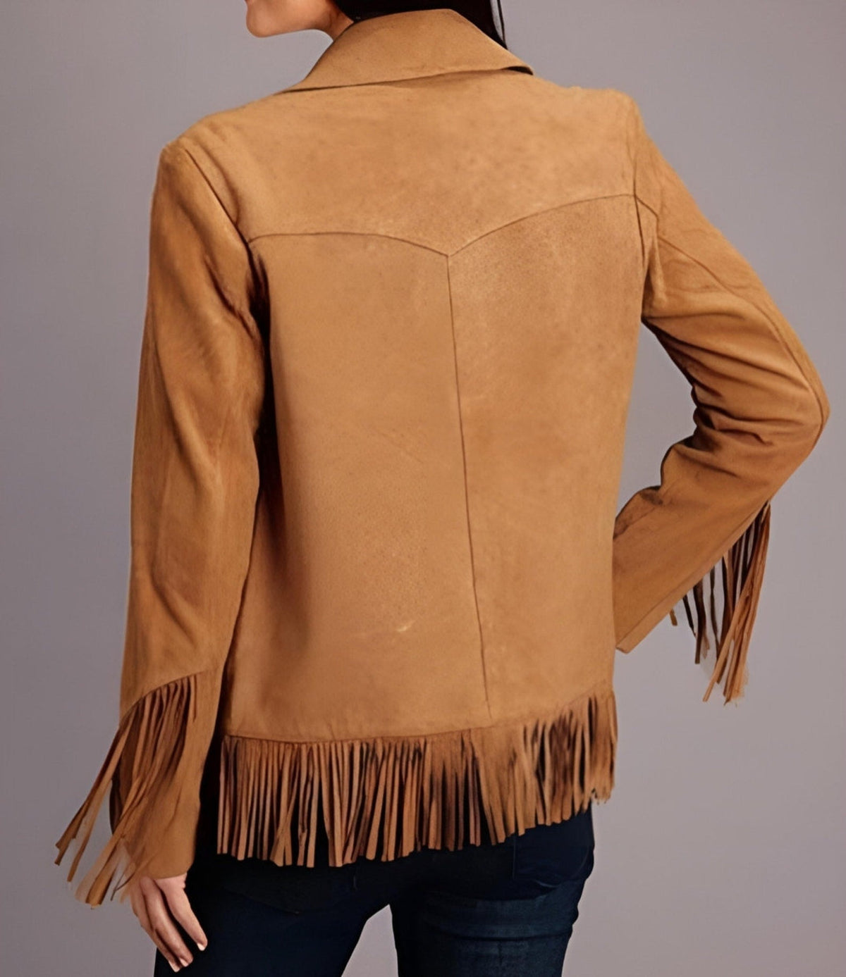 Fringe Suede Women's Jacket ,Fringes Western Vintage Jacket Ladies Leather Jacket, Genuine Suede Leather, Western Jacket, Gifts For Women