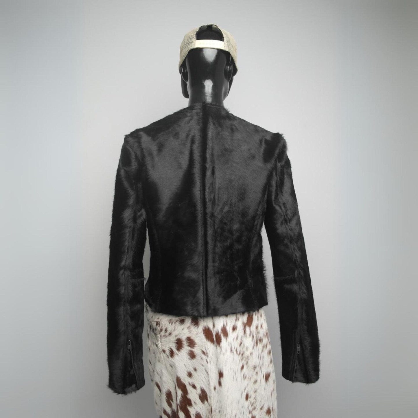 Western Cowhide Hair on Hide Jacket Collarless Women's Cowgirl Style Hair on Leather Cowgirl Jacket - Women's Western Wear Fashion2