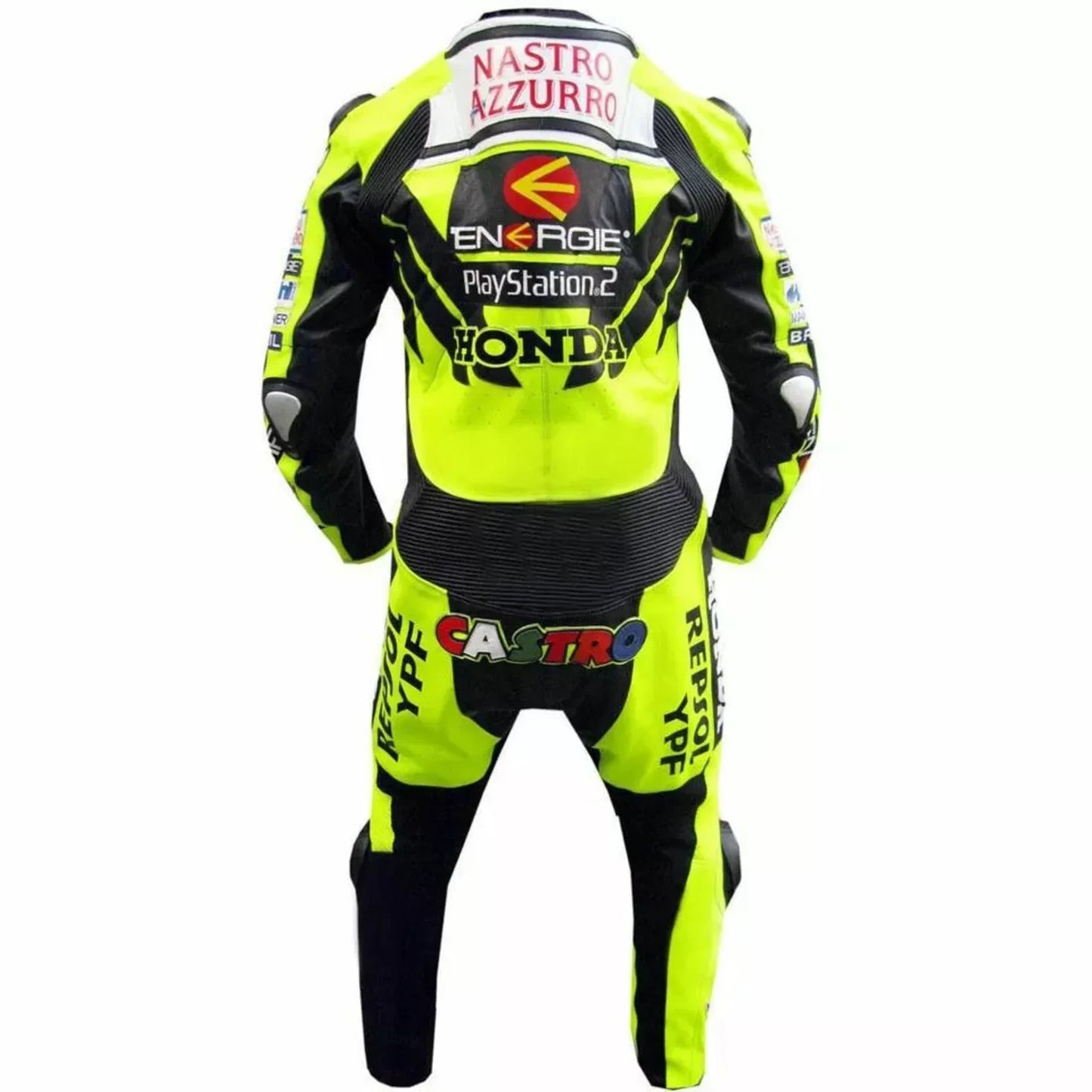 The Honda Racing Leather Suit with style, comfort, and protection